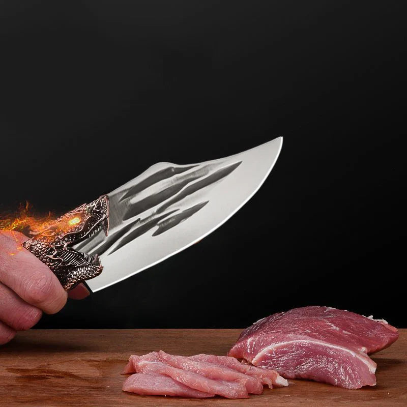 TIGER KNIFE ATENAS™ • 100% HAND FORGED (+FREE SHEATH)