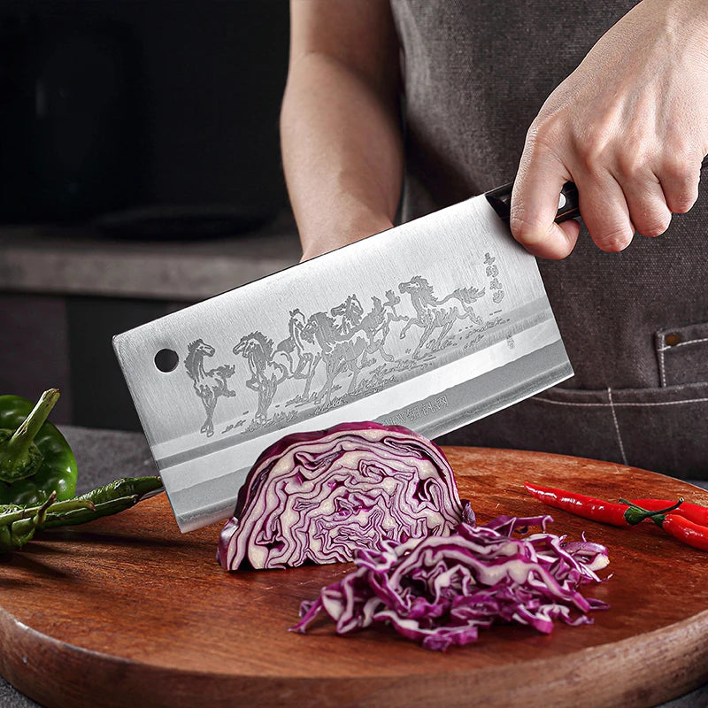 Hand-Forged Professional Cleaver • Butcher BY ATENAS