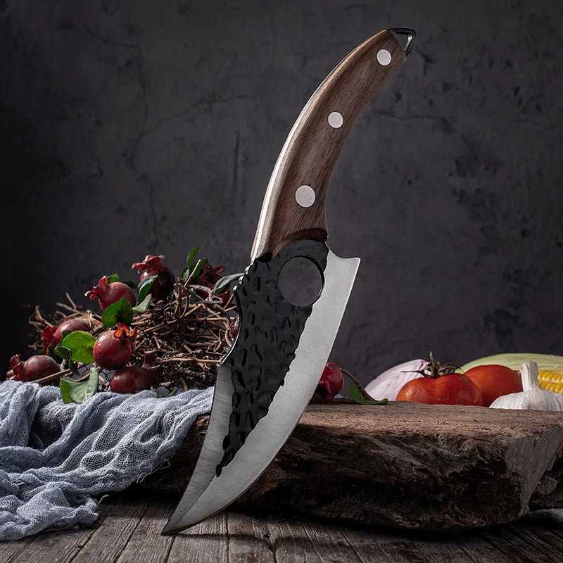 Hand-Forged Professional Knife + Free Sheath • Maori Atenas™